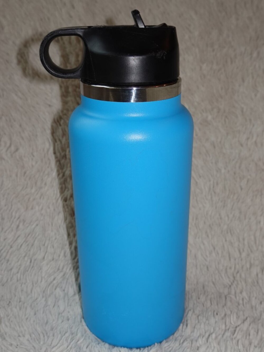 Hydro Flask 32 oz Wide Mouth, Flex Straw Lid, Blue, Good Condition - Picture 3 of 8